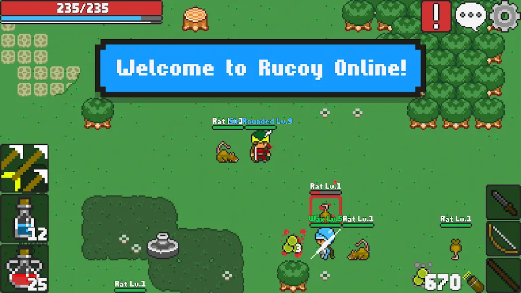 Скачать взлом Rucoy Online — MMORPG MMO RPG (Рукой Онлайн)  [МОД Бесконечные монеты] — последняя версия apk на Андроид screen 1