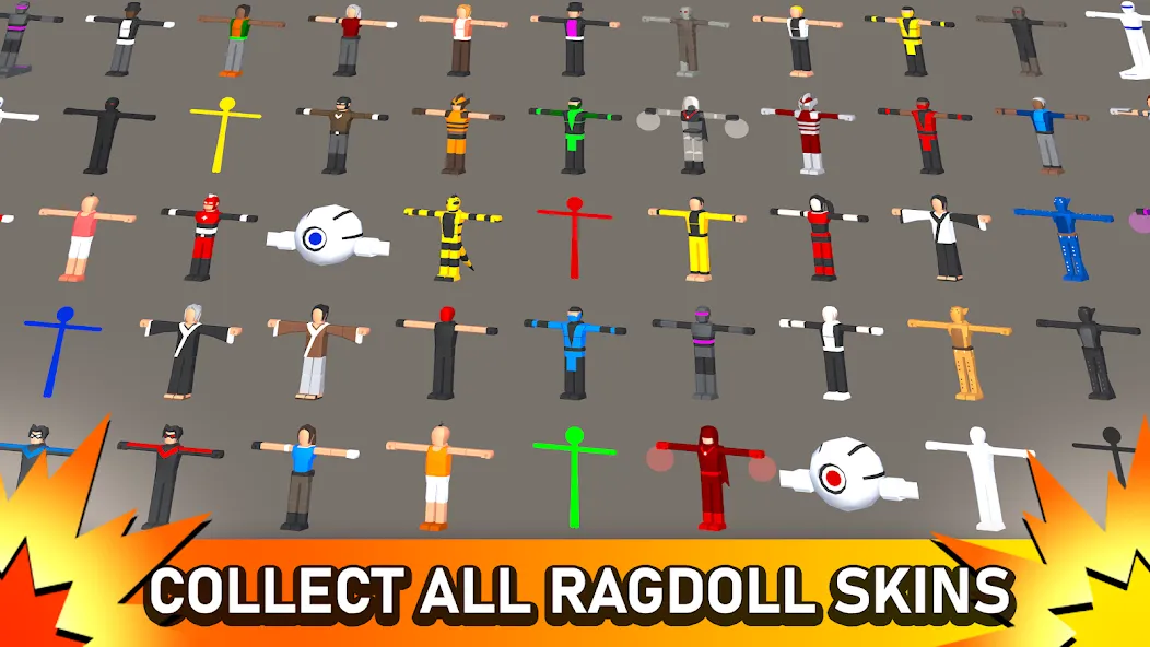 Скачать взлом Smashgrounds.io: Ragdoll Arena  [МОД Mega Pack] — стабильная версия apk на Андроид screen 5