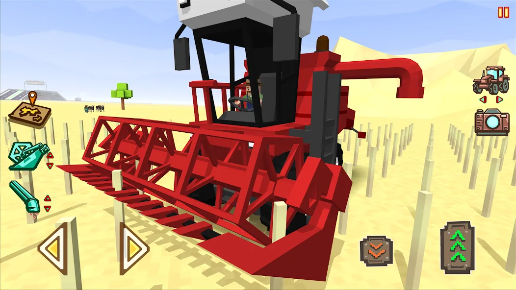 Скачать взломанную Blocky Farm Racing & Simulator  [МОД Menu] — стабильная версия apk на Андроид screen 1