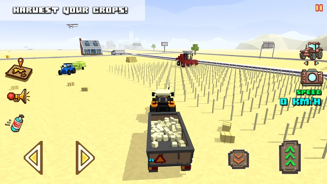 Скачать взломанную Blocky Farm Racing & Simulator  [МОД Menu] — стабильная версия apk на Андроид screen 4