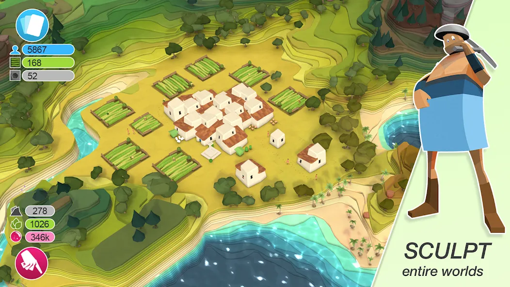 Взломанная Godus (Годус)  [МОД Меню] — полная версия apk на Андроид screen 1