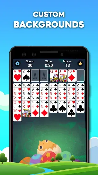 Скачать взломанную FreeCell Solitaire: Card Games (Фрицелл пасьянс)  [МОД Unlocked] — полная версия apk на Андроид screen 3