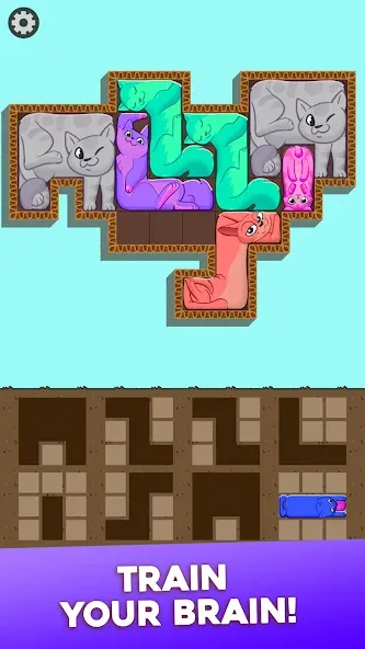 Скачать взломанную Block Puzzle Cats (Блок Пазл Кошки)  [МОД Много денег] — полная версия apk на Андроид screen 4