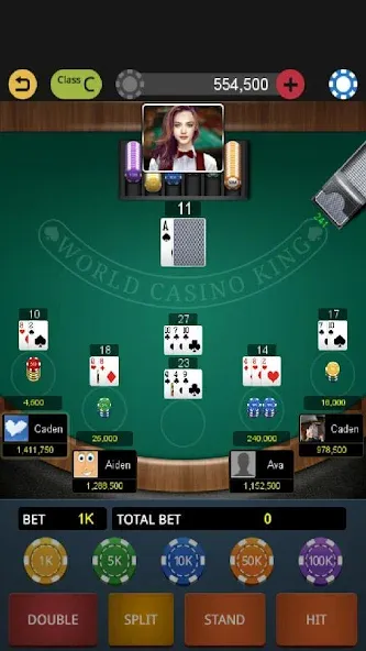 Взломанная World Blackjack King  [МОД Много денег] — стабильная версия apk на Андроид screen 3