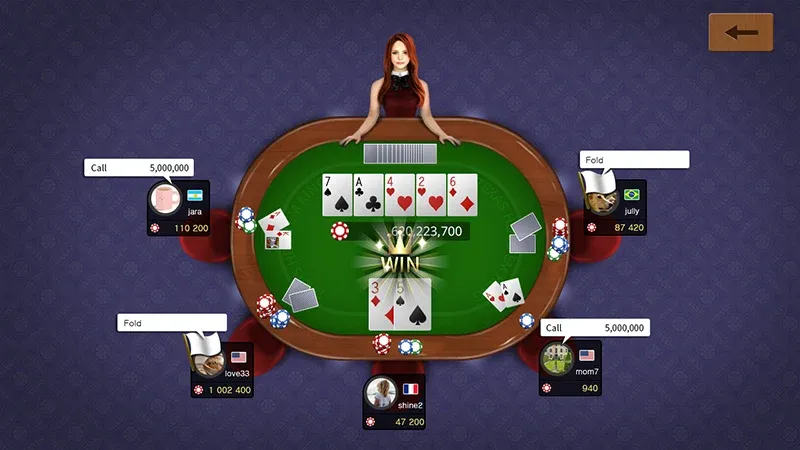 Скачать взломанную Texas holdem poker king  [МОД Много денег] — последняя версия apk на Андроид screen 2