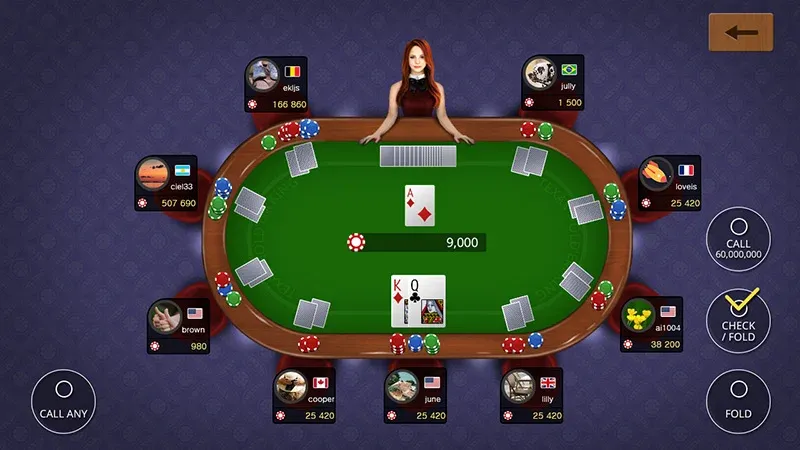 Скачать взломанную Texas holdem poker king  [МОД Много денег] — последняя версия apk на Андроид screen 3