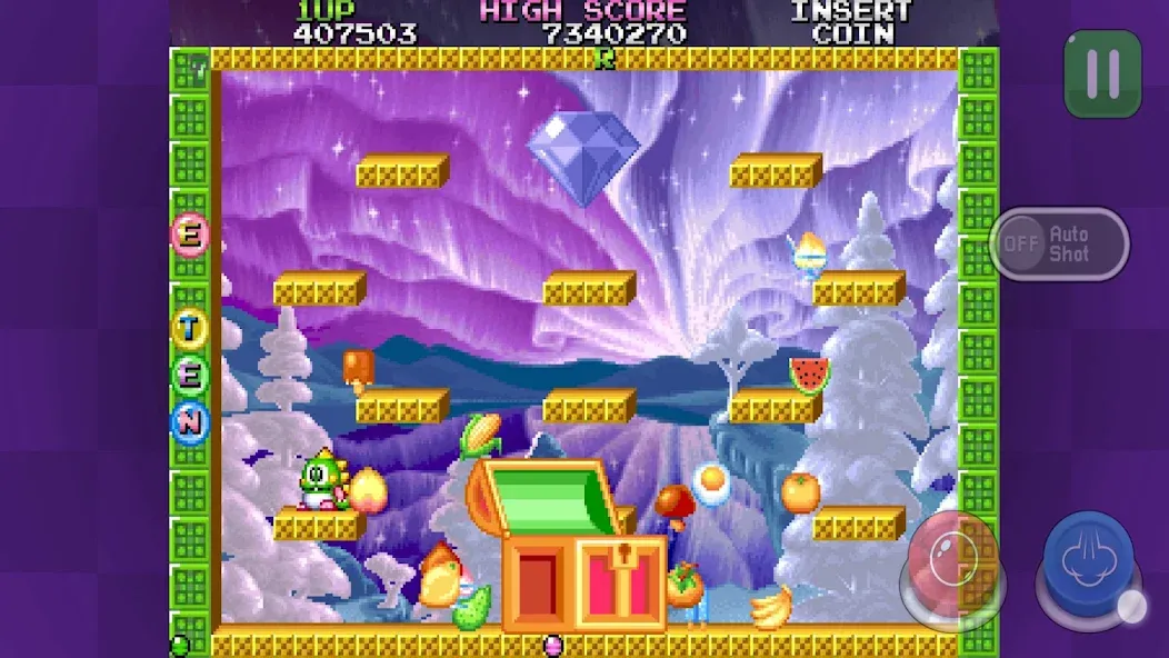 Скачать взломанную Bubble Bobble 2 classic (Бабл Бобл 2 классик)  [МОД Mega Pack] — последняя версия apk на Андроид screen 4