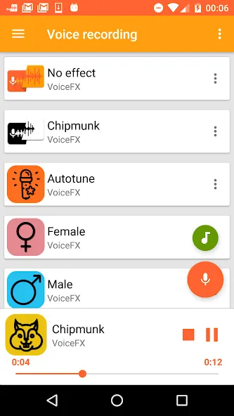 Взлом VoiceFX — Voice Changer with v  [МОД Все открыто] — полная версия apk на Андроид screen 1