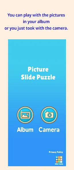 Взломанная Slide Puzzle with your photo (Слайдпазл с вашим фото)  [МОД Меню] — стабильная версия apk на Андроид screen 2