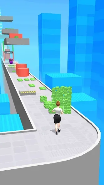 Скачать взлом Money Run 3D (Мани Ран 3Д)  [МОД Бесконечные монеты] — полная версия apk на Андроид screen 3