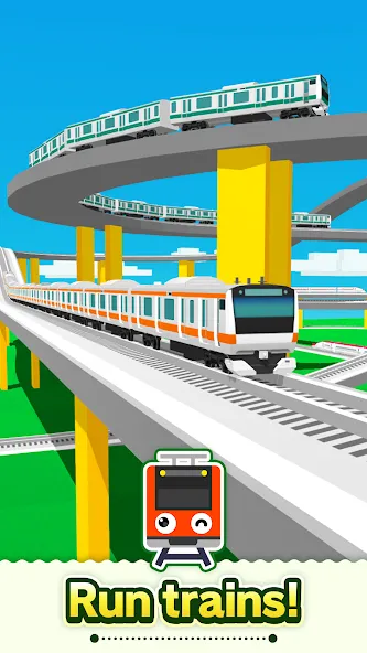 Скачать взломанную Train Go — Railway Simulator (Трэйн Го)  [МОД Unlocked] — полная версия apk на Андроид screen 1