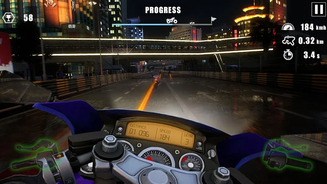 Скачать взломанную Moto Bike Race : Driving Car (Мото Байк Рейс)  [МОД Бесконечные монеты] — стабильная версия apk на Андроид screen 2