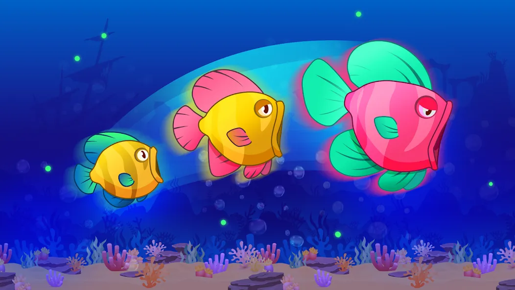 Скачать взломанную Eat Fish.IO : Fish Battle  [МОД Menu] — последняя версия apk на Андроид screen 2