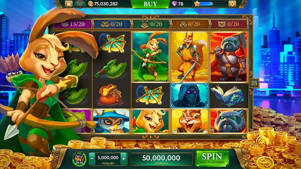 Скачать взлом ARK Casino — Vegas Slots Game (АРК Казино)  [МОД Mega Pack] — последняя версия apk на Андроид screen 2