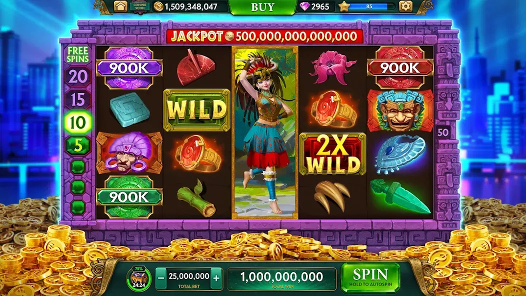 Скачать взлом ARK Casino — Vegas Slots Game (АРК Казино)  [МОД Mega Pack] — последняя версия apk на Андроид screen 3