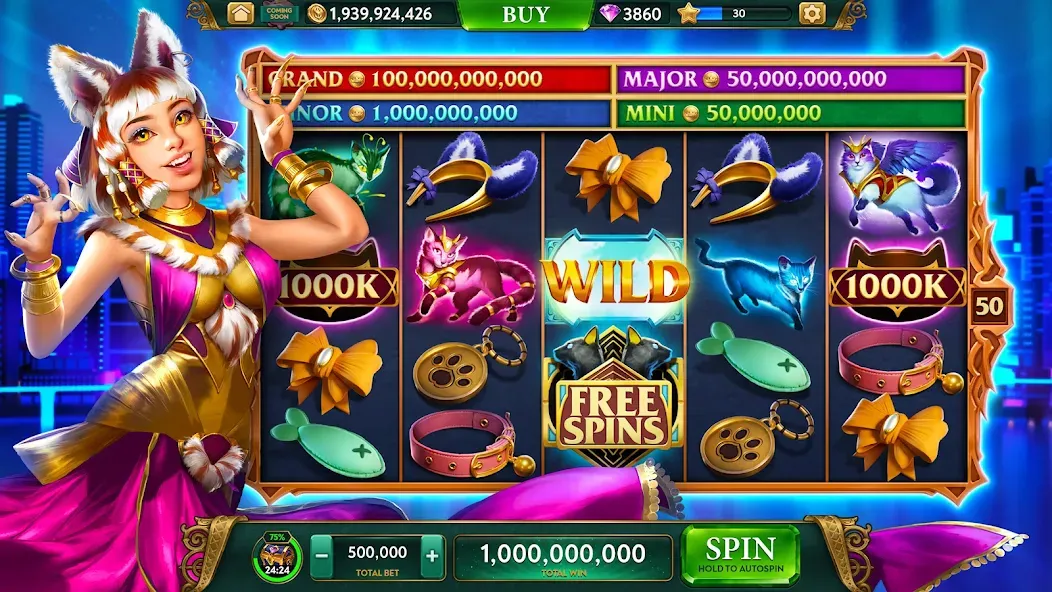 Скачать взлом ARK Casino — Vegas Slots Game (АРК Казино)  [МОД Mega Pack] — последняя версия apk на Андроид screen 4