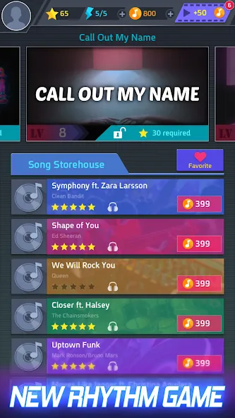 Скачать взломанную Tap Tap Music-Pop Songs  [МОД Все открыто] — последняя версия apk на Андроид screen 1