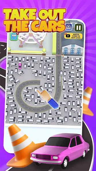 Скачать взломанную Parking Jam: Car Parking Games (Паркинг Джем)  [МОД Бесконечные монеты] — последняя версия apk на Андроид screen 5