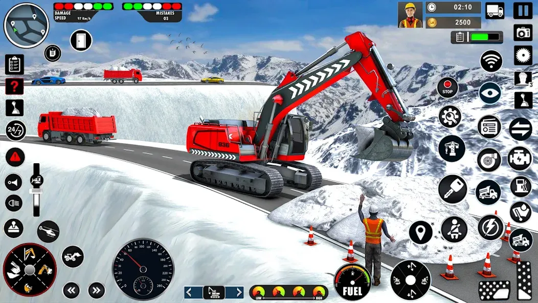 Скачать взлом Excavator Simulator Crane Game (Экскаватор Симулятор Кран Игра)  [МОД Unlocked] — полная версия apk на Андроид screen 2