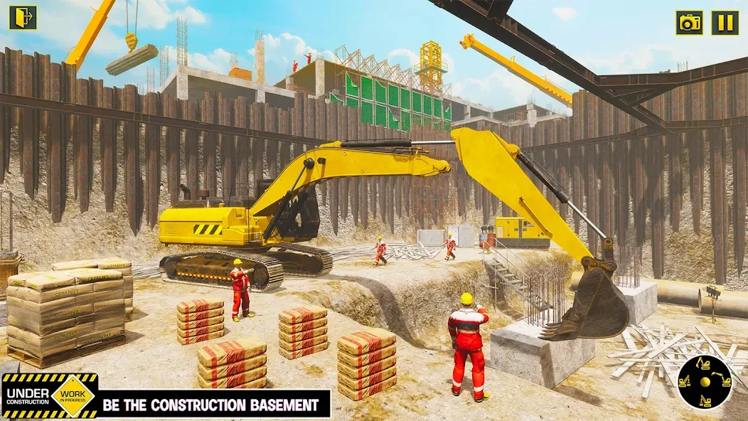 Скачать взлом Excavator Simulator Crane Game (Экскаватор Симулятор Кран Игра)  [МОД Unlocked] — полная версия apk на Андроид screen 3