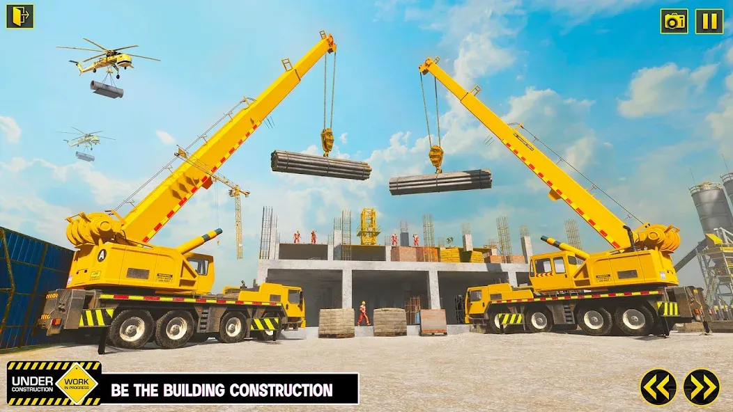 Скачать взлом Excavator Simulator Crane Game (Экскаватор Симулятор Кран Игра)  [МОД Unlocked] — полная версия apk на Андроид screen 4