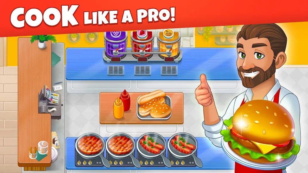 Скачать взломанную Cooking Diary® Restaurant Game (Кукинг Диари)  [МОД Много денег] — полная версия apk на Андроид screen 1