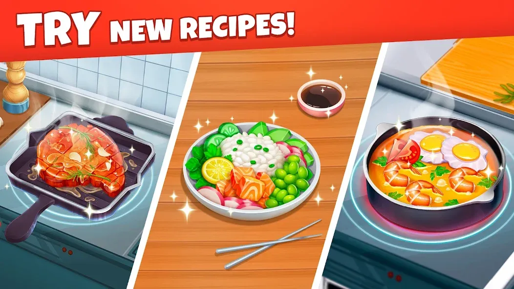 Скачать взломанную Cooking Diary® Restaurant Game (Кукинг Диари)  [МОД Много денег] — полная версия apk на Андроид screen 4