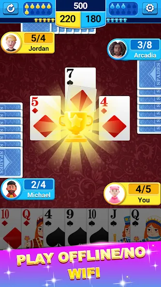 Взломанная Spades  [МОД Unlimited Money] — стабильная версия apk на Андроид screen 4