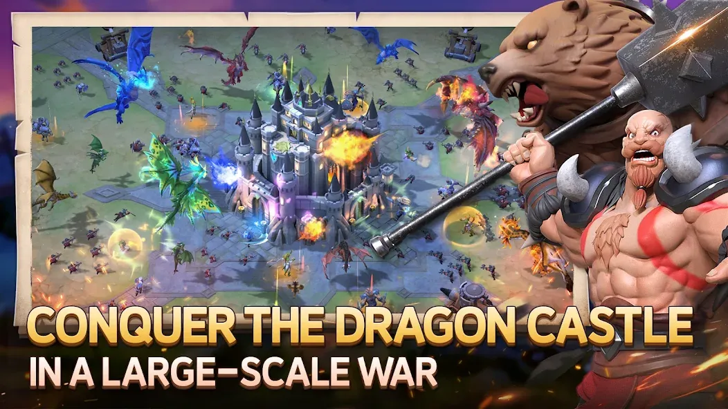 Взломанная Dragon Siege: Kingdom Conquest (Драгон Сидж)  [МОД Menu] — стабильная версия apk на Андроид screen 2