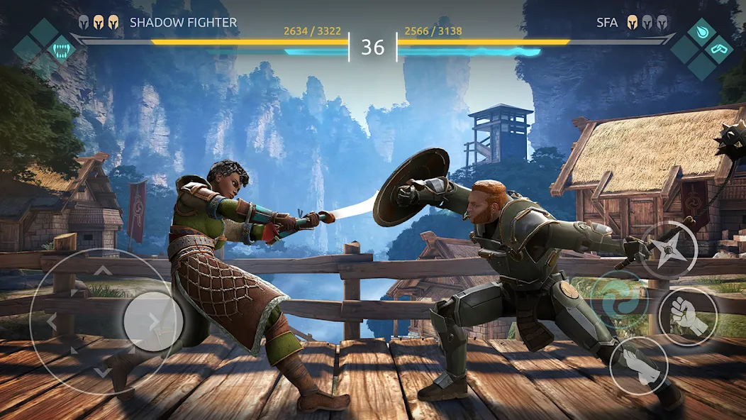 Скачать взломанную Shadow Fight 4: Arena (Шадоу Файт 4)  [МОД Все открыто] — последняя версия apk на Андроид screen 1