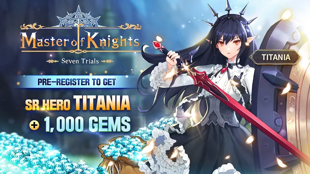 Взломанная Master of Knights- Tactics RPG (Мастер оф Найтс)  [МОД Mega Pack] — последняя версия apk на Андроид screen 1