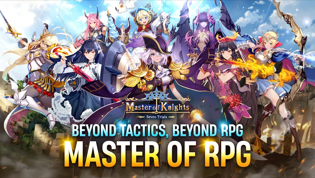 Взломанная Master of Knights- Tactics RPG (Мастер оф Найтс)  [МОД Mega Pack] — последняя версия apk на Андроид screen 3