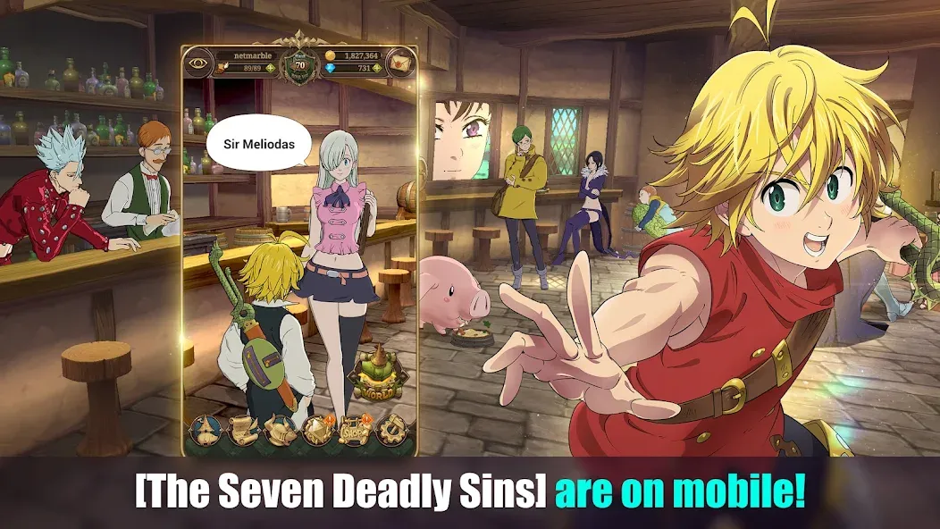 Скачать взлом The Seven Deadly Sins (Девять смертных грехов)  [МОД Много денег] — последняя версия apk на Андроид screen 1