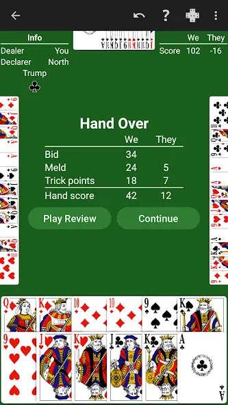 Скачать взломанную Pinochle — Expert AI (Пиночле)  [МОД Mega Pack] — стабильная версия apk на Андроид screen 3