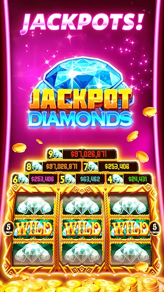 Скачать взломанную Treasure Slots — Vegas Slots &  [МОД Много денег] — стабильная версия apk на Андроид screen 2