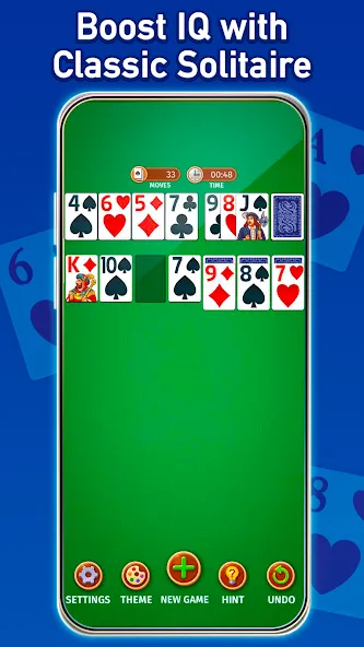 Взломанная Solitaire: Classic Card Game (Клондайк Солитер)  [МОД Много денег] — стабильная версия apk на Андроид screen 1