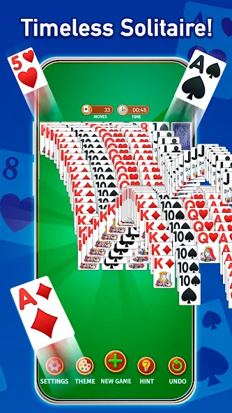 Взломанная Solitaire: Classic Card Game (Клондайк Солитер)  [МОД Много денег] — стабильная версия apk на Андроид screen 3