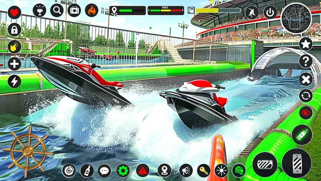 Скачать взлом Jetski Boat Racing: Boat Games (Джетски Гонки на лодках)  [МОД Unlimited Money] — последняя версия apk на Андроид screen 1