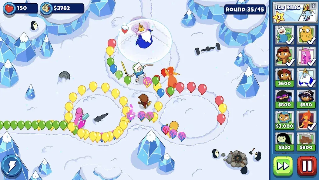 Взлом Bloons Adventure Time TD (Блунс Приключения Времени ТД)  [МОД Все открыто] — последняя версия apk на Андроид screen 1