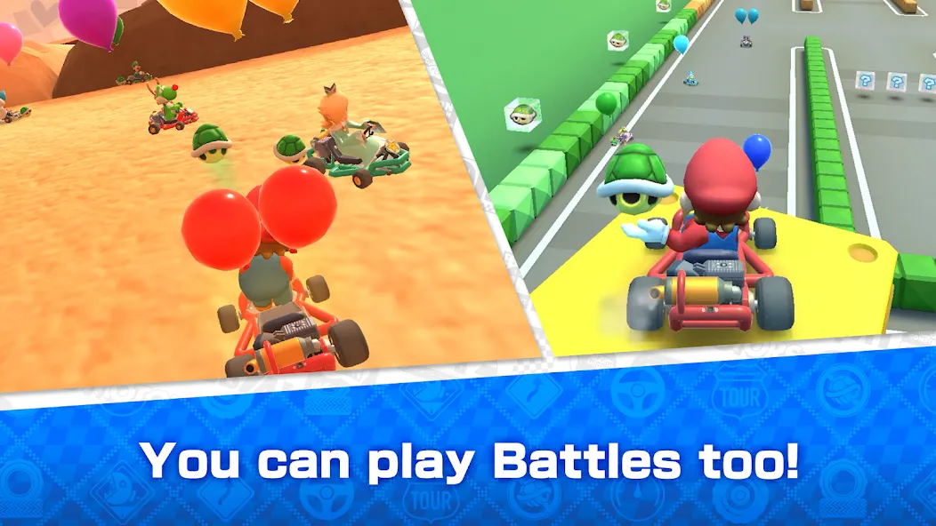 Скачать взломанную Mario Kart Tour (Марио Карт Тур)  [МОД Unlocked] — последняя версия apk на Андроид screen 1