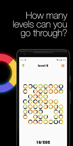 Взломанная Logic circles. Puzzle game.  [МОД Mega Pack] — полная версия apk на Андроид screen 4