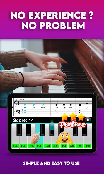 Скачать взломанную Real Piano Teacher  [МОД Бесконечные монеты] — последняя версия apk на Андроид screen 1