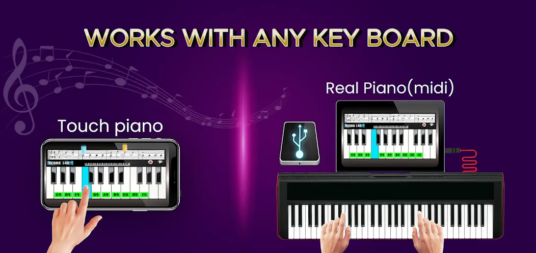 Скачать взломанную Real Piano Teacher  [МОД Бесконечные монеты] — последняя версия apk на Андроид screen 5