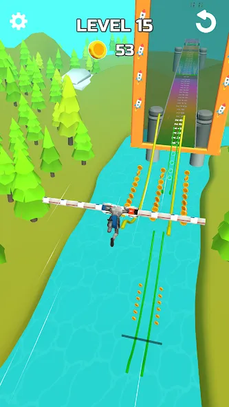 Взломанная Stunt Rails (тант Рэйлз)  [МОД Все открыто] — последняя версия apk на Андроид screen 2