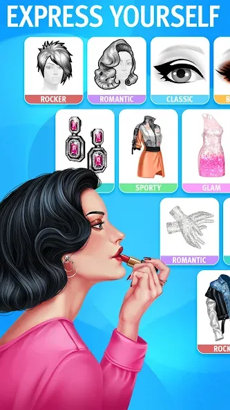 Скачать взлом Pocket Styler: Fashion Stars (Покет Стайлер)  [МОД Много денег] — стабильная версия apk на Андроид screen 4