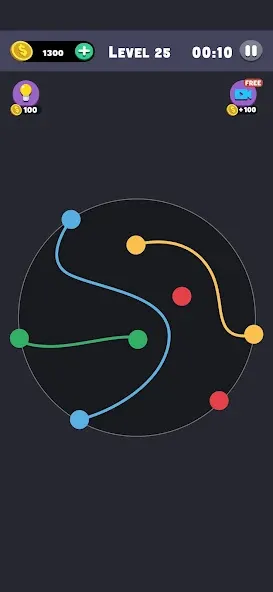 Взломанная Same Color: Connect Two Dots (Сейм Колор Дот)  [МОД Много монет] — стабильная версия apk на Андроид screen 1