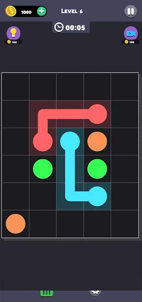 Взломанная Same Color: Connect Two Dots (Сейм Колор Дот)  [МОД Много монет] — стабильная версия apk на Андроид screen 3