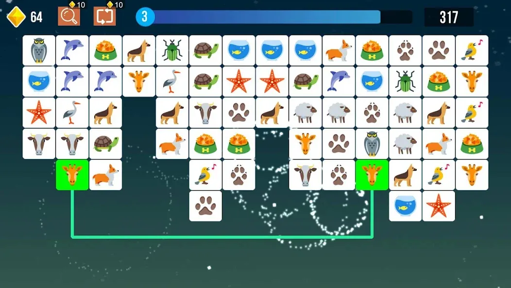 Скачать взлом Pet Connect: Tile Puzzle Match (Пет Коннект)  [МОД Все открыто] — стабильная версия apk на Андроид screen 1