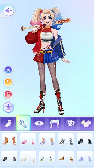 Скачать взломанную YoYa: Dress Up Fashion Girl (ЙоЯ)  [МОД Все открыто] — стабильная версия apk на Андроид screen 2