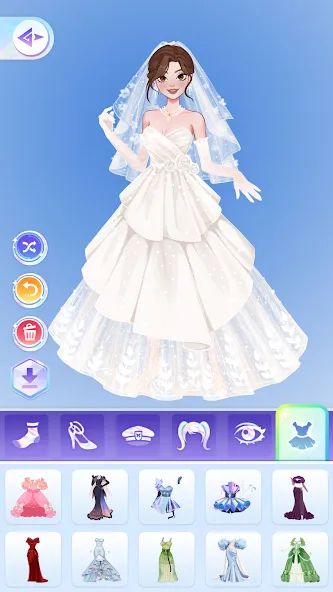 Скачать взломанную YoYa: Dress Up Fashion Girl (ЙоЯ)  [МОД Все открыто] — стабильная версия apk на Андроид screen 3